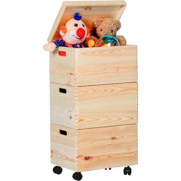 Houten Combi Opbergbox 30x40 cm