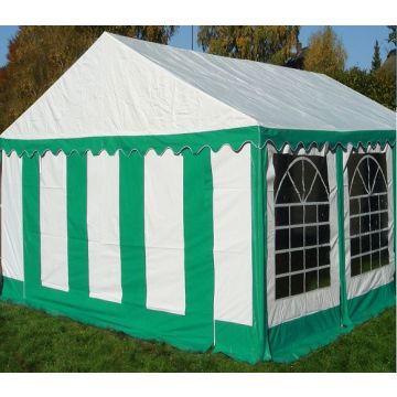 Classic Plus Party-tent PVC 3x4x2 mtr in Wit-Groen