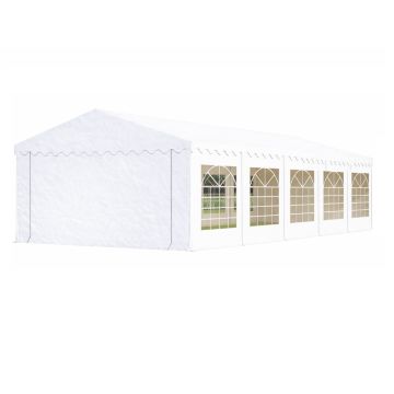Classic Plus Feest-tent PVC 4x10x2 mtr in Wit