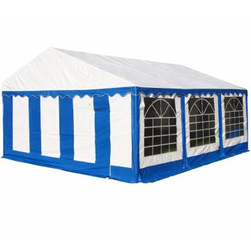 Classic Plus Partytent PVC 4x6x2 mtr in Wit-Blauw