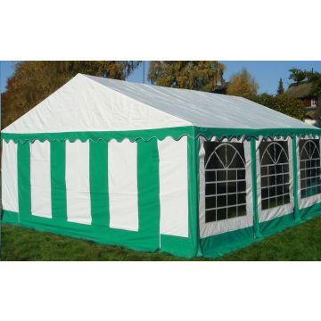 Classic Plus Feest-tent PVC 4x6x2 mtr in Wit-Groen