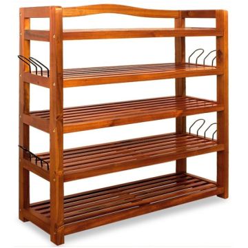 Schoenenrek Bruin Acaciahout 75x26x82cm