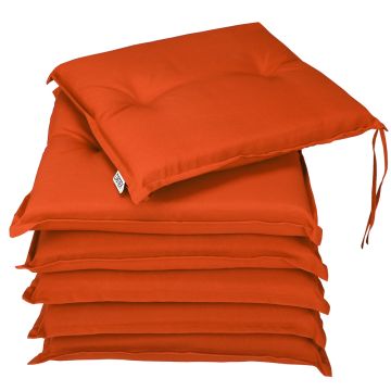 Zitkussens Boston 6 stuks Oranje 43x39x5cm