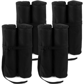 Verzwaringsvoet Partytent Set van 4 Zwart Stof 26x13x46cm