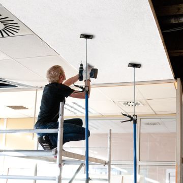 Plafondklem Gipsplaat bouwstempel Telescoopsteun 115-290cm (set van 2 stuks)