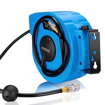 Persluchtslanghaspel 10m incl Snelkoppeling 3/8\"