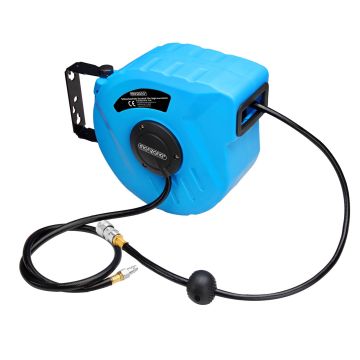 Haspel Persluchtslang Blauw 10m Oprolbaar