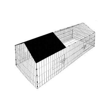 Konijnen/Kippenren 180x75x75cm incl Zonbescherming