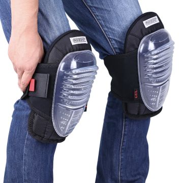 Gel kniebeschermers 1 paar Zwart