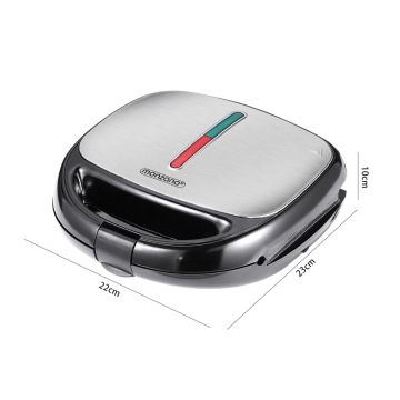 Contactgrill 3in1 Zwart/Zilver 800W