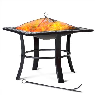 Vuurkorf Runedak Mozaïek 76x76cm