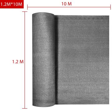 Schuttingdoek Antraciet 1,2x10m