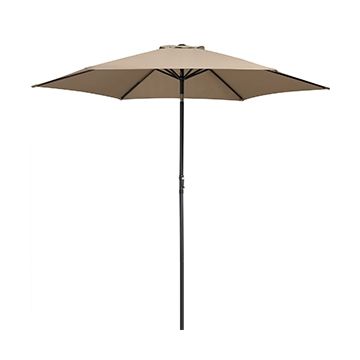 Parasol Taupe Aluminium ø300cm UV-bescherming 80+