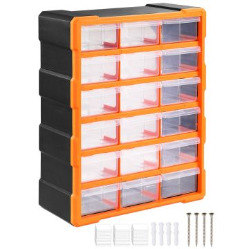 Opbergsysteem met 18 Lades 47,5x38x16cm voor Gereedschap
