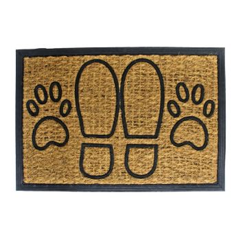 Deurmat Kokos-Rubber Voeten en Pootjes - 40 x 60 cm