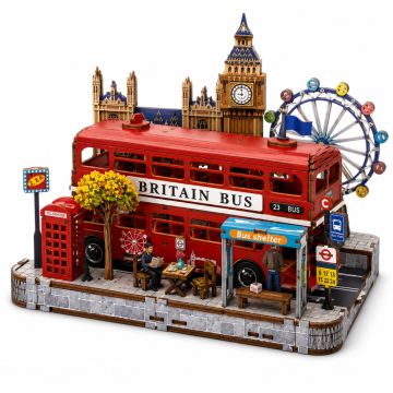 PlayfulMario London Dubbeldek Bus met verlichting 207 onderdelen Modelbouw