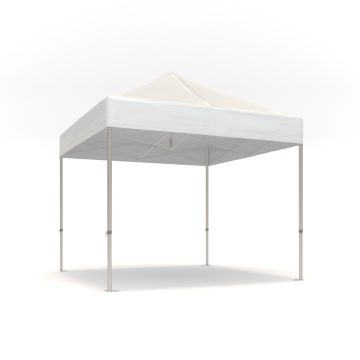 Easy up partytent 3x3m – Professional | Heavy duty PVC kleur wit