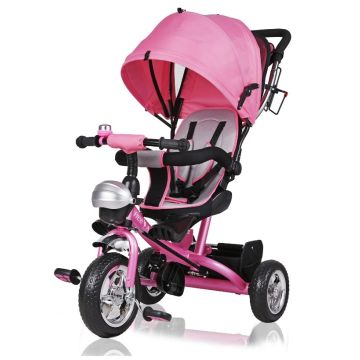 Kinderdriewieler Roze incl Dak