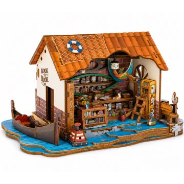 PlayfulMario Drijvende Boekenwinkel met verlichting Modelbouw 261 Onderdelen