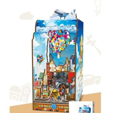 PlayfulMario BookNook Mobile Flying House met verlichting Modelbouw 203 Onderdelen
