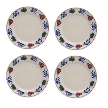 Boerenbont Gebaksbordjes 17,5cm set 4 Stuks