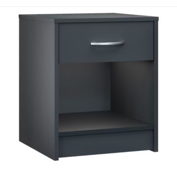 Nachtkastje Hamburg Antraciet 50x40x35cm 