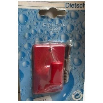 Universele handdoekhaak zelfklevend rood