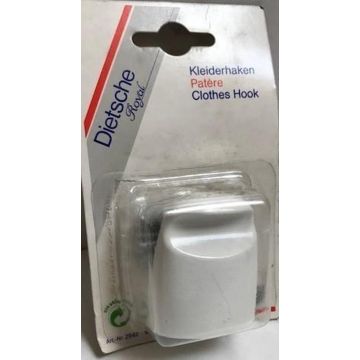 Universele handdoekhaak zelfklevend wit