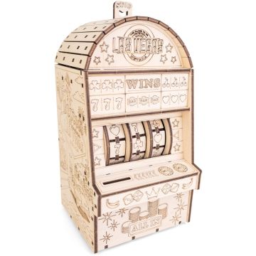 Eco Wood Art One-Armed Bandit 3D Mechanische Jackpot Modelbouw