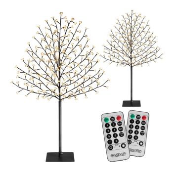 Kerstverlichting 2x Kersenbloesem - 220cm Timer IP44 220 LED – Warm Wit