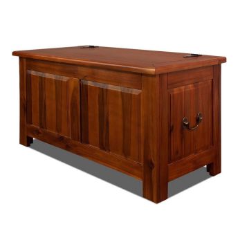 Opbergkist Dekenkist Bruin Acaciahout 85x44x48cm