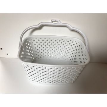 Wasknijpermandje kunststof wit