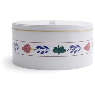Boerenbont Koekjestrommel koekblik rond 24cm