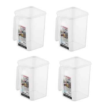 Koelkast opbergdoos met handvat voor fruit groenten Set van 4