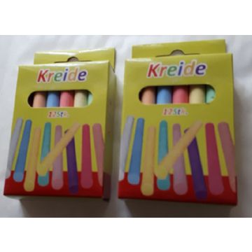 Schoolkrijt 12 stuks in Kleur , set van 4 stuks