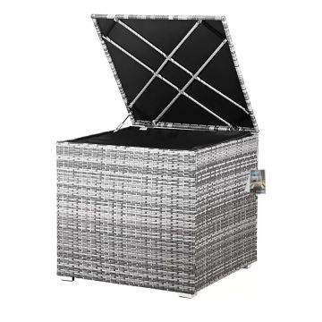 Polyrotan kussenbox Grijs 318L