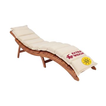 Ligbedkussen Crème 183x56x7cm
