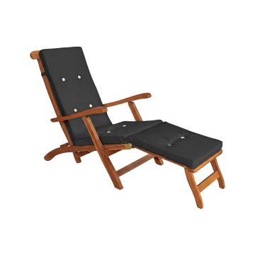 Ligbedkussen Antraciet 184,5x43x6cm