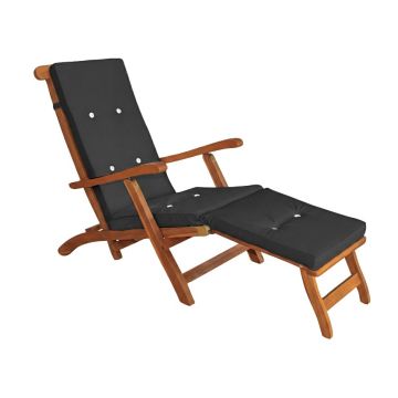 Ligbedkussen Antraciet 183x56x7cm