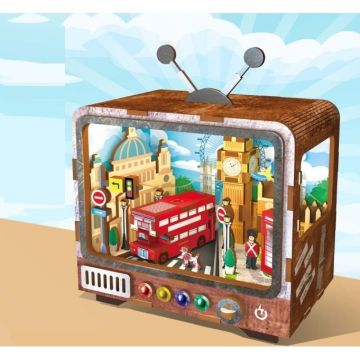 Modelbouw Houten Puzzel London Streets - 100 Onderdelen Creatief & Educatief 