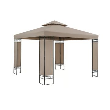 Paviljoen Lorca Taupe 3x3m UV-bescherming 50+