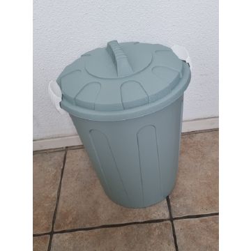 MaxiTon afvalemmer afvalbak met deksel 23 liter polypropyleen groen