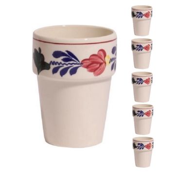 Boerenbont Melkbeker Sonja - set van 6 stuks