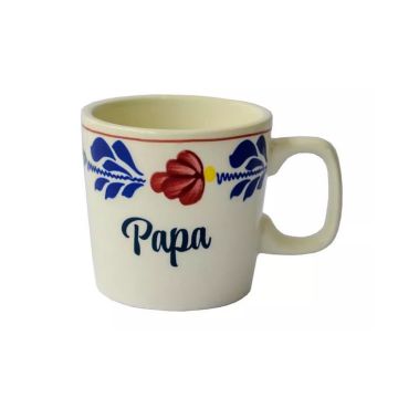 Boerenbont Beker Mok 0,2L met opdruk Papa