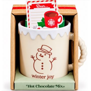 Kerstmok met Chocolademelk 400mL – Kerstdesign WINTER JOY