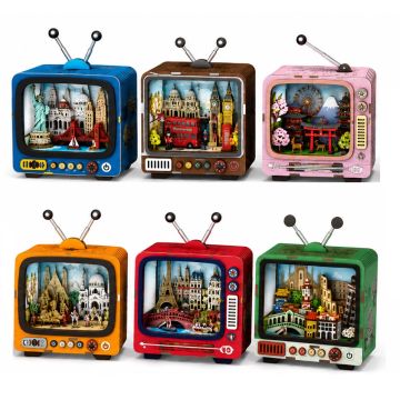 Modelbouw My City Complete Set van 6 sets Houten Puzzel Creatief & Educatief 