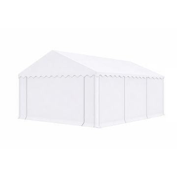 Opslagtent Premium PVC 4x6 mtr in Wit