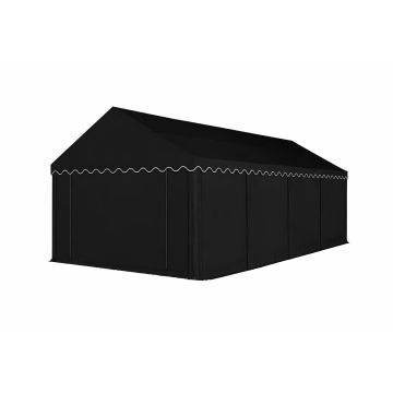 Opslagtent Premium PVC 4x8 mtr in Zwart