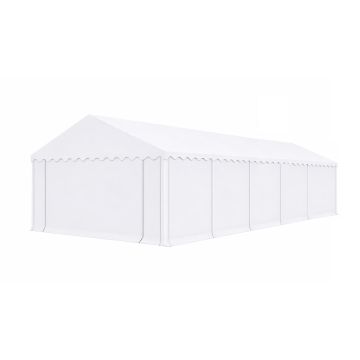 Opslagtent Premium PVC 4x10 mtr in Wit