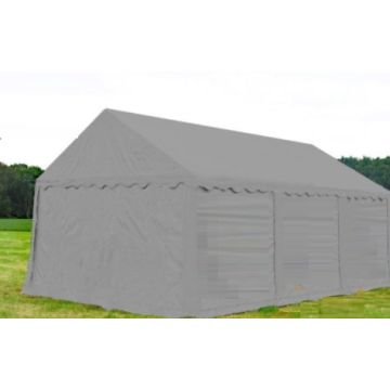 Opslagtent Premium PVC 4x8 mtr in Grijs